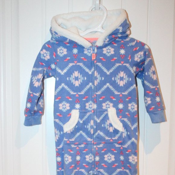 3/$20 🏷 Carters Fleece One Piece Size 18m - Picture 2 of 3